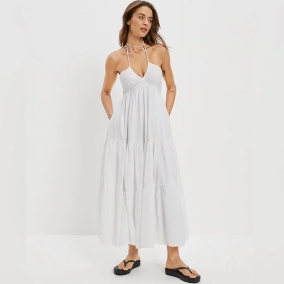 American Eagle Outfitters Dresses & Skirts - American Eagle Outfitters | Ruched Halter Midi Dress | Size XS